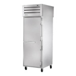 True STG1RPT-1S-1G-HC - Pass-Thru Refrigerator, one-section, (1) solid door front & (1) glass door rear